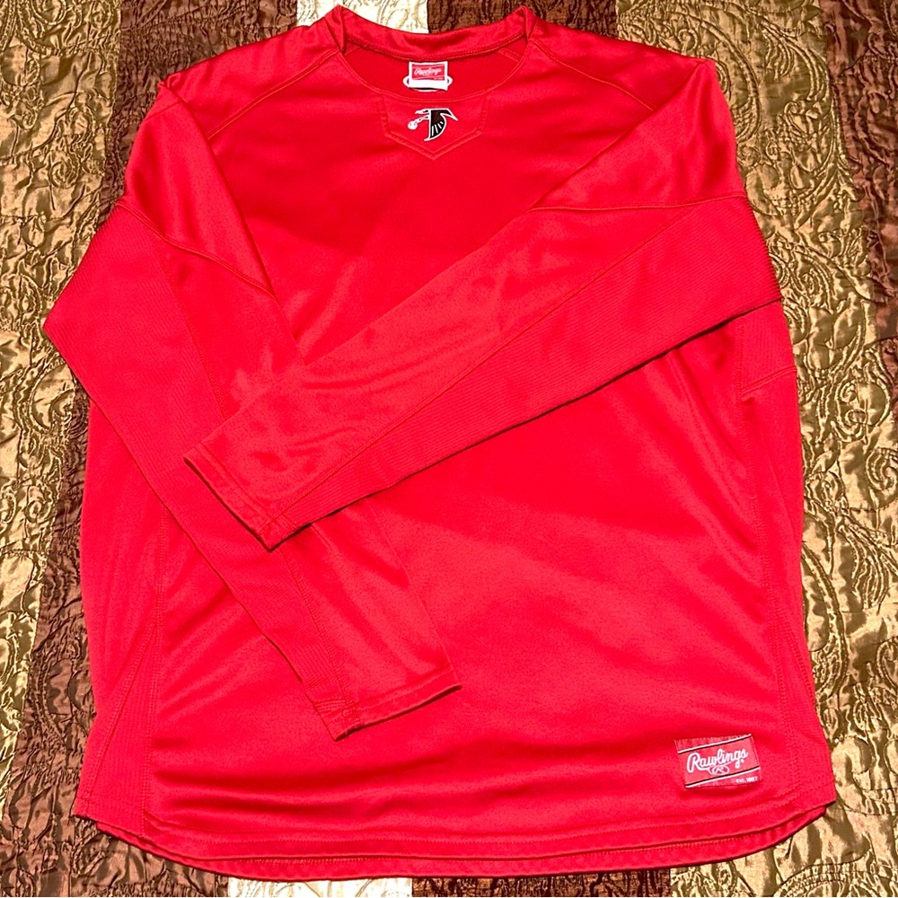 Rawlings - Atlanta Falcons - Men's Size XL - Red Pullover Activewear Sweatshirt